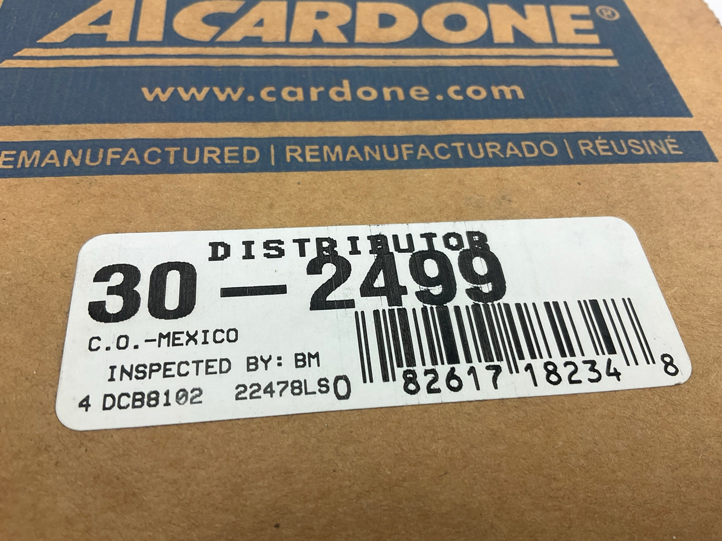 REMAN. Cardone 30-2499 Distributor For 1991-1994 Ford Tempo, Mercury Topaz 2.3L