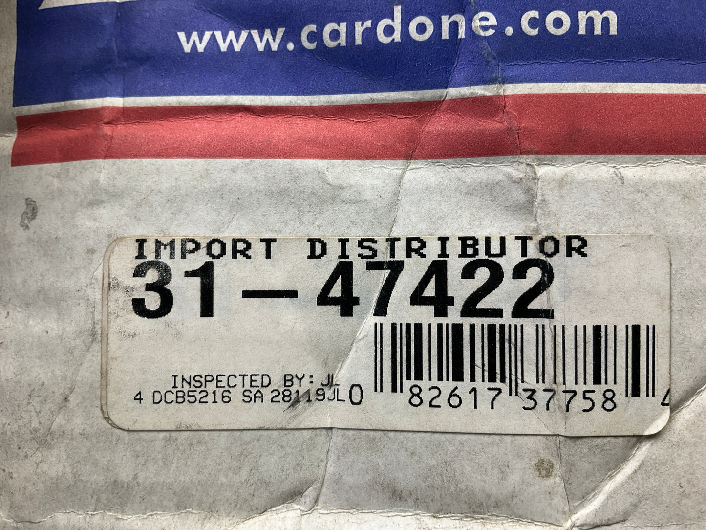 MINOR DAMAGE TO CONNECTOR - SEE PHOTOS - Reman Cardone 31-47422 Distributor