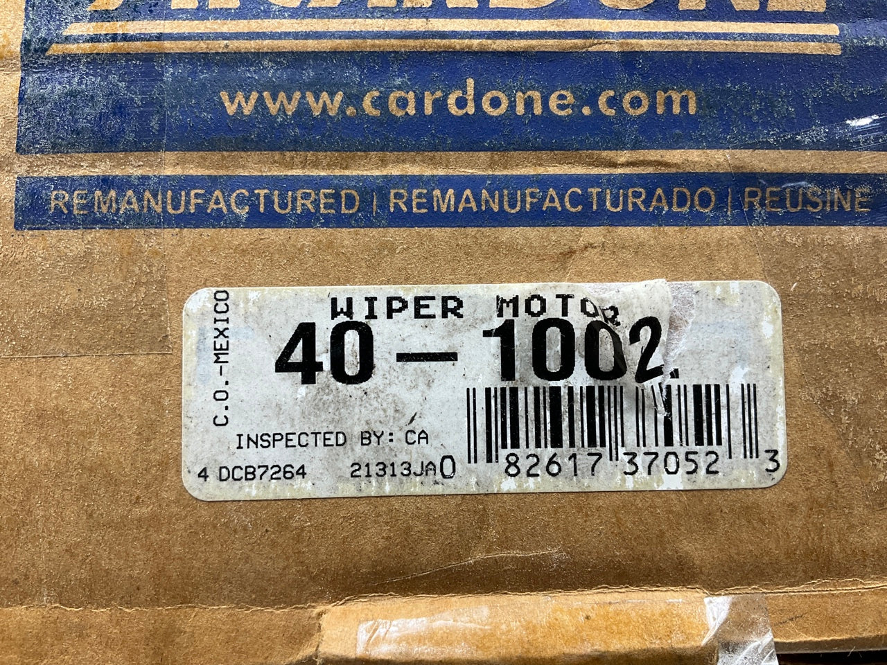 REMAN. Cardone 40-1002 Windshield Wiper Motor
