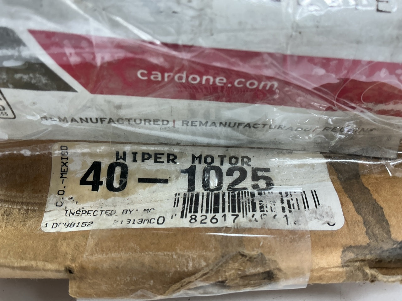 REMAN. Cardone 40-1025 Windshield Wiper Motor