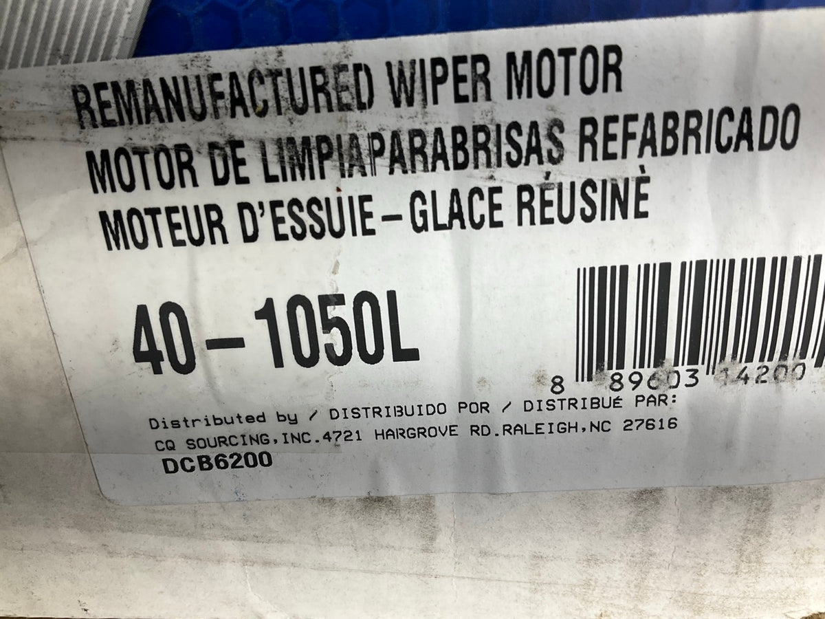 MISSING MOUNTING GROMMETS - REMAN. Cardone 40-1050L Front Windshield Wiper Motor