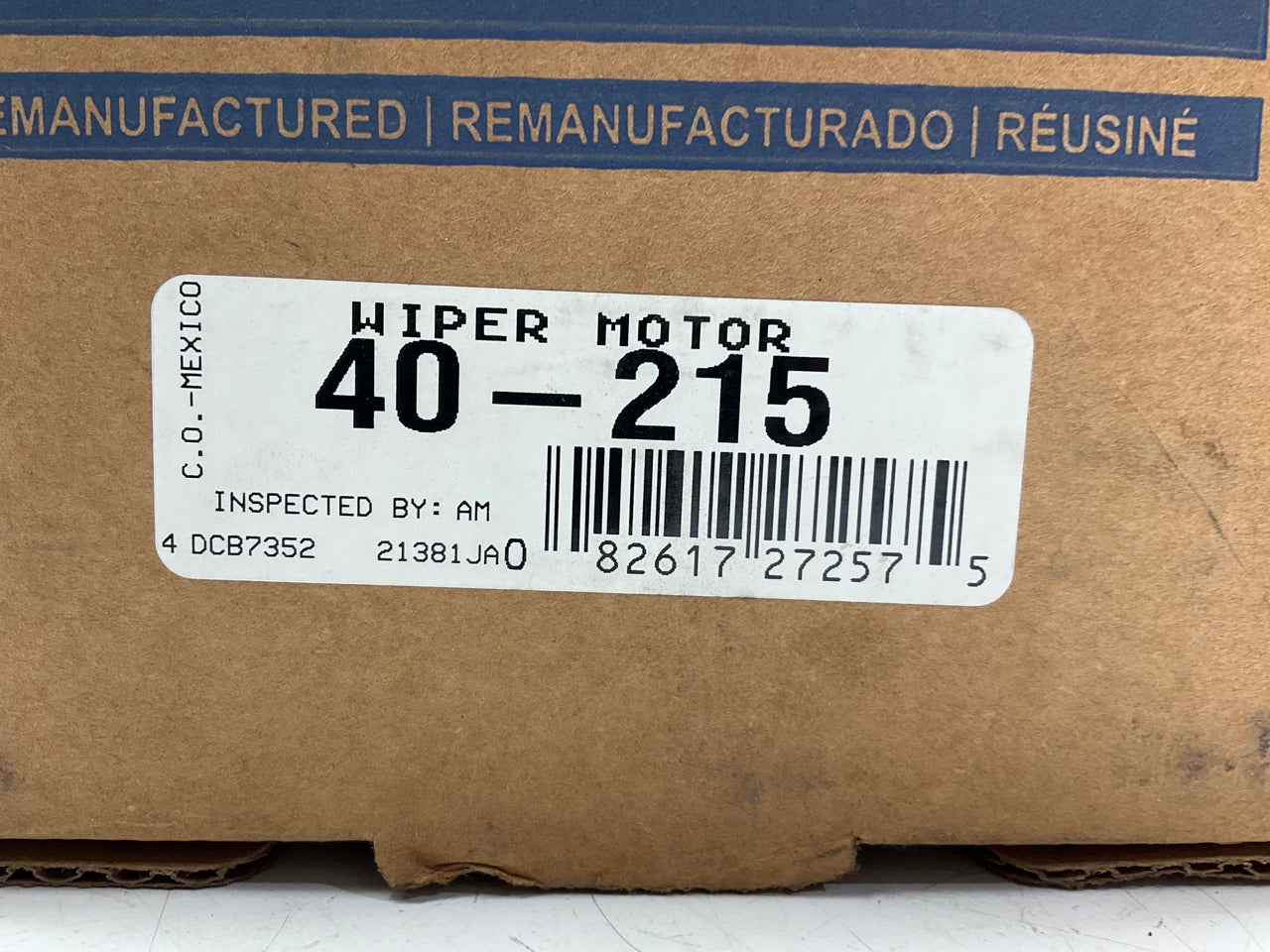 REMAN. Cardone 40-215 Rear Window Wiper Motor For 1993-1995 Nissan Quest