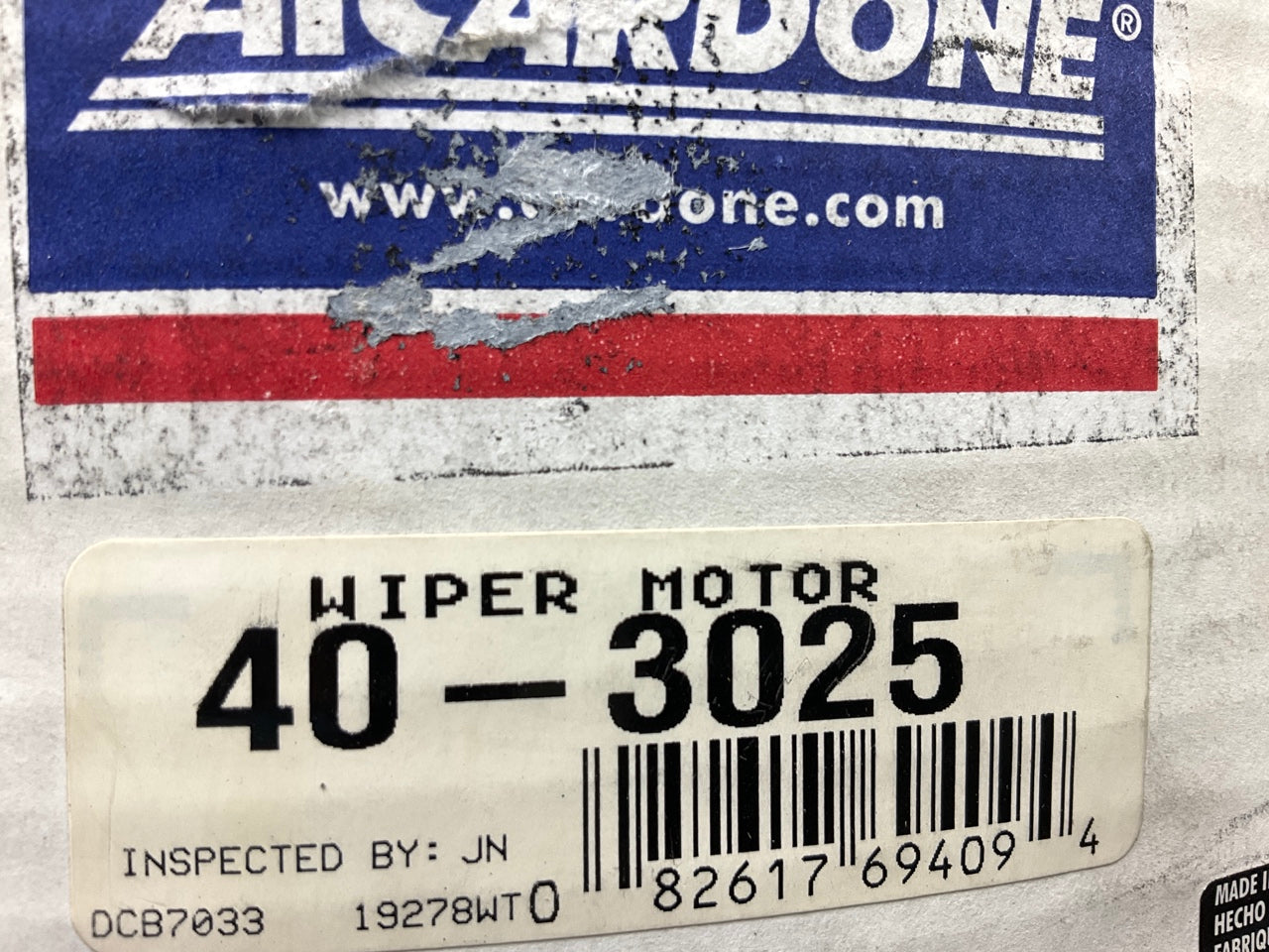 Reman Cardone 40-3025 Windshield Wiper Motor For 2003-2010 Ram 1500 2500 3500