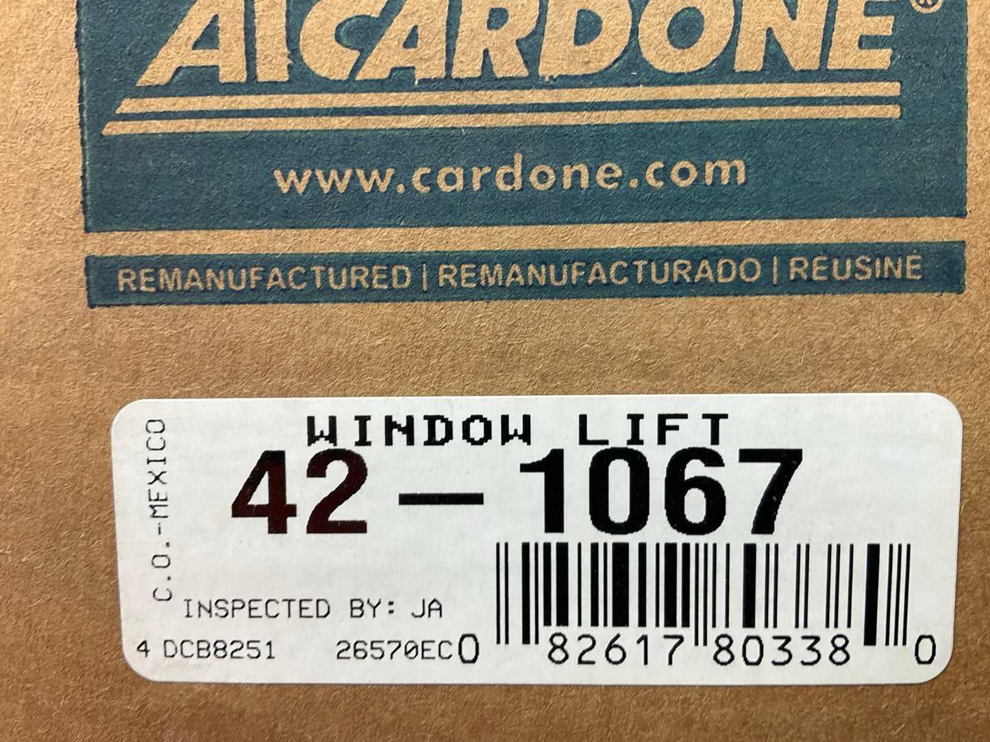 Cardone 42-1067 Rear Right Power Window Motor - 2003-2006 Tahoe, Yukon, Suburban