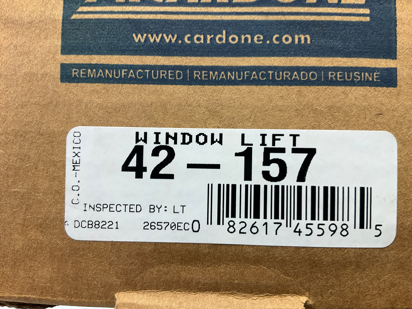 REMAN. Cardone 42-157 Power Window Motor - 1995-1999 Monte Carlo, Front Right