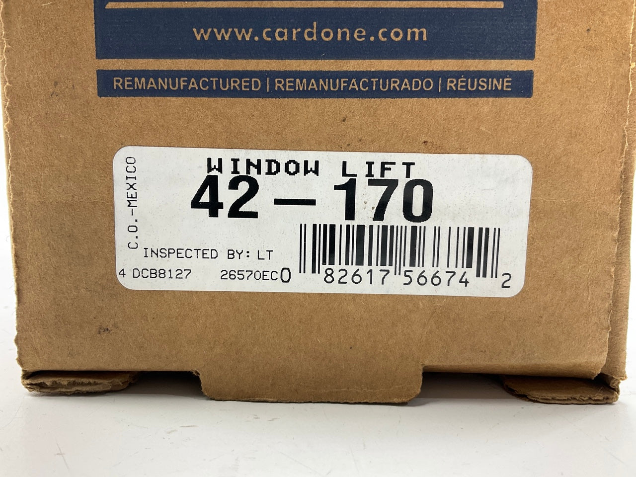 REMAN. Cardone 42-170 Front Right Power Window Motor - 2000-2004 Buick LeSabre