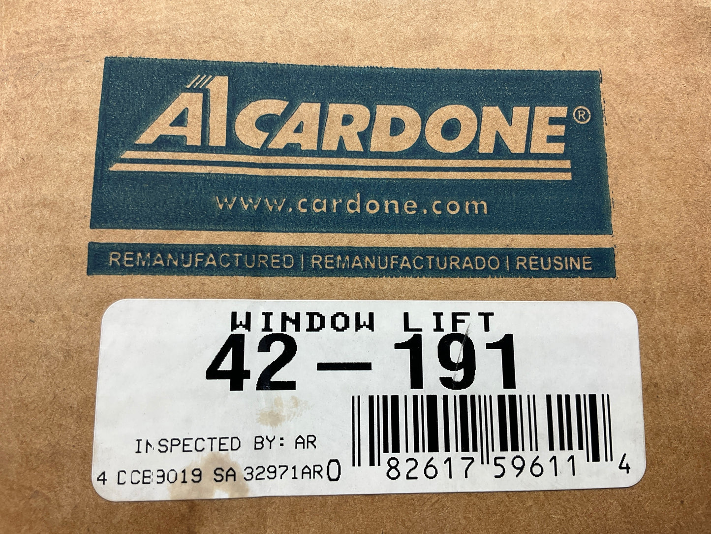 REMAN. Cardone 42-191 Rear Left Power Window Motor - 2000-2005 Saturn