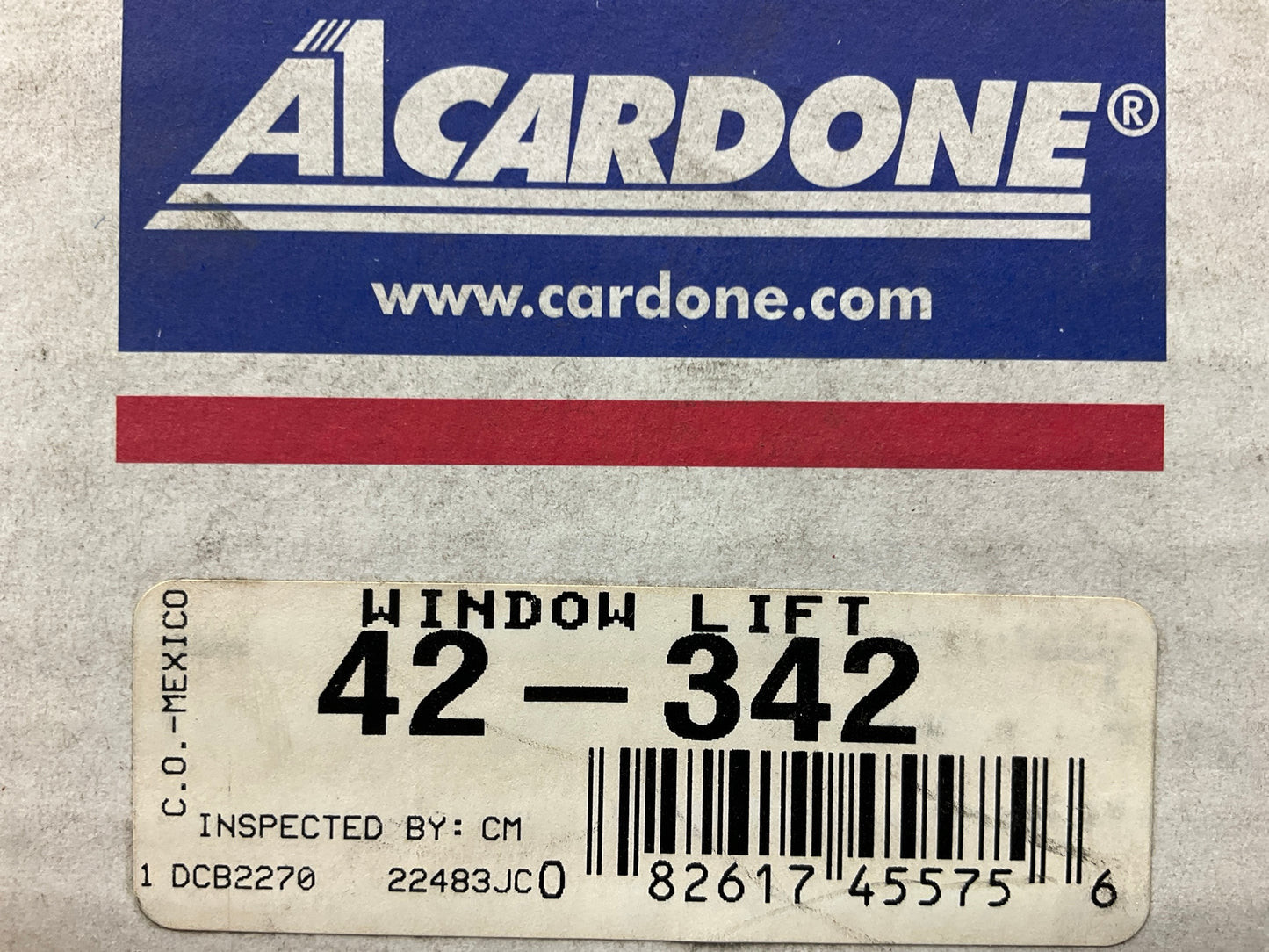 REMAN. Cardone 42-342 Left Power Window Motor