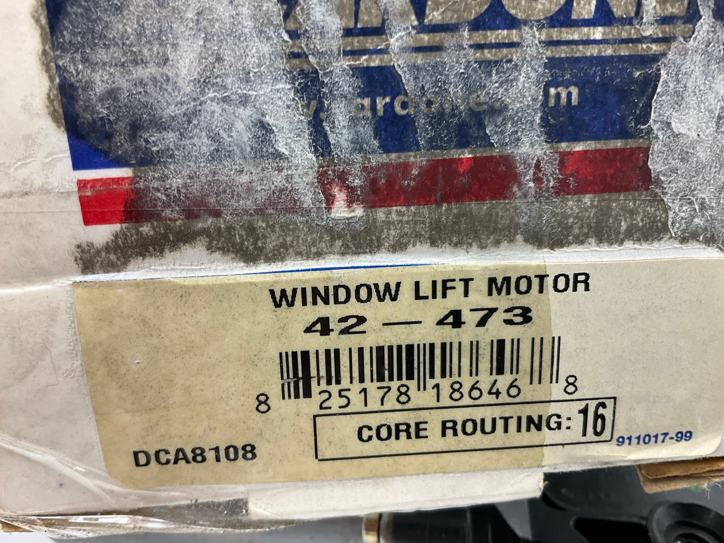 REMAN. Cardone 42-473 Front Left Drivers Side Power Window Motor