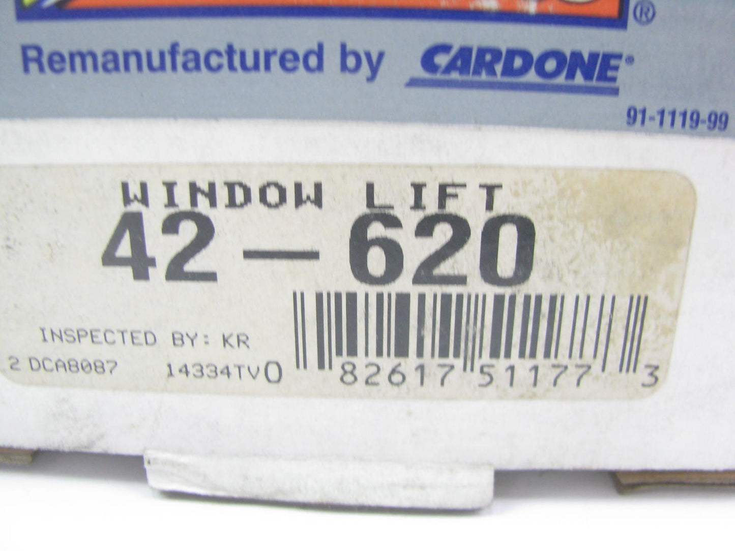 Cardone 42-620 Reman Power Window Motor - Front / Rear Left
