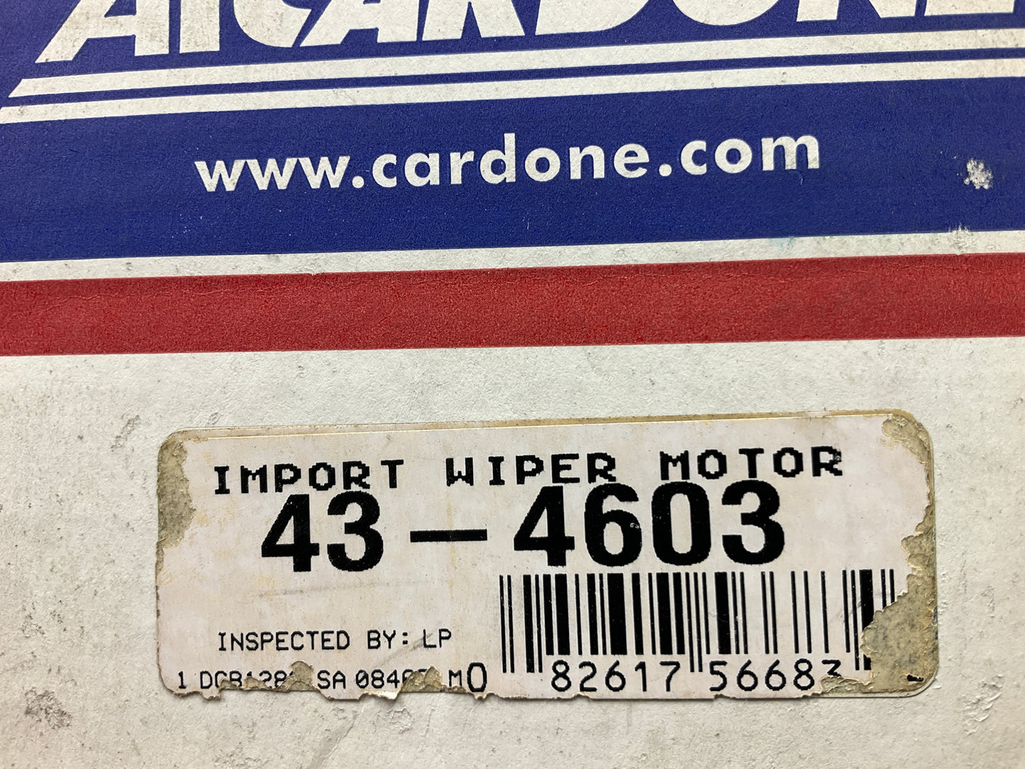 Cardone 43-4603 Rear Back Glass Wiper Motor - 1998-2002 Passport, 1998-04 Rodeo