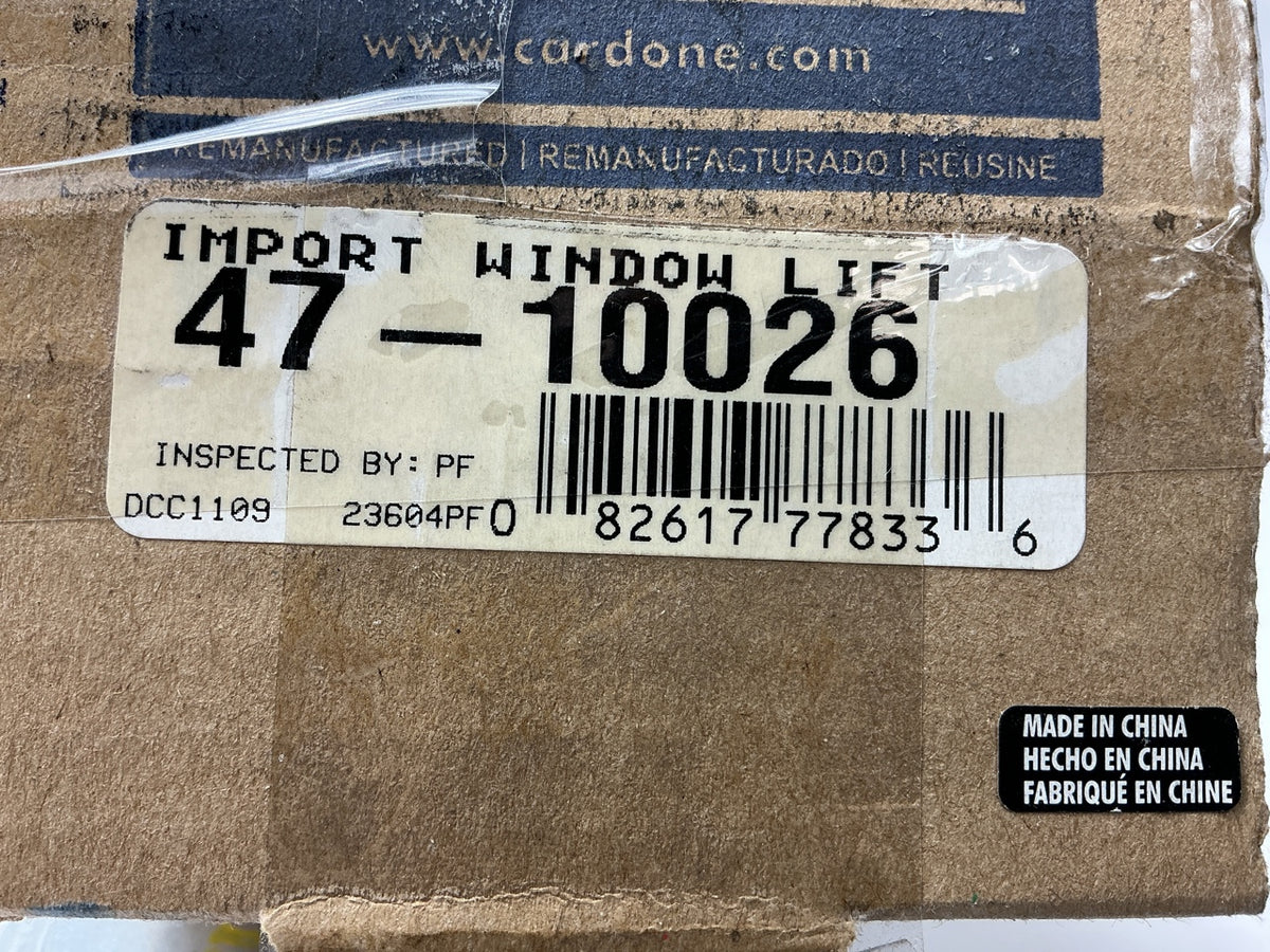 REMAN. Cardone 47-10026 Rear Left Power Window Motor 02-03 ES300, 04-06 ES330