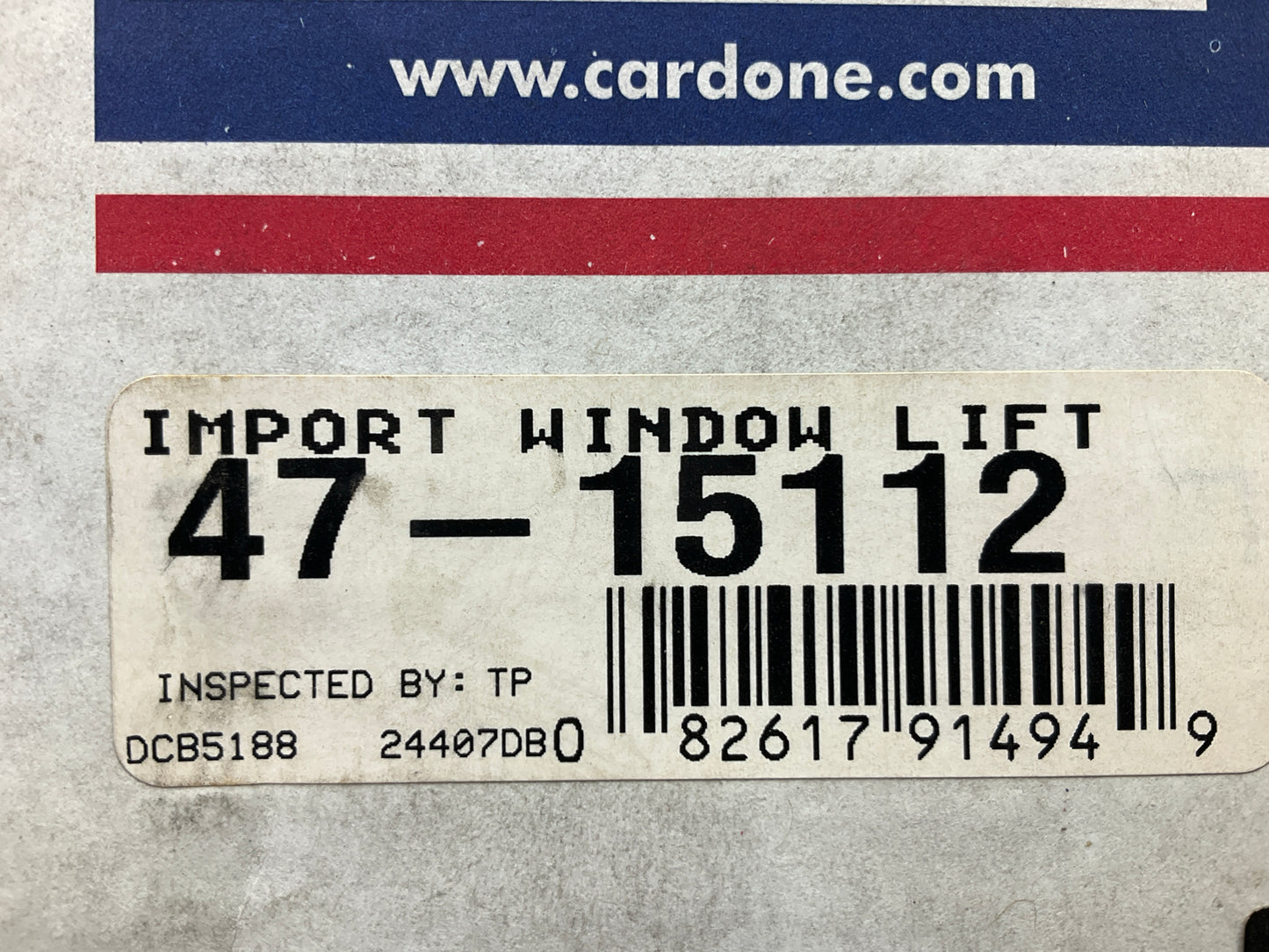 Cardone 47-15112 Front Right Passengers Side Power Window Motor