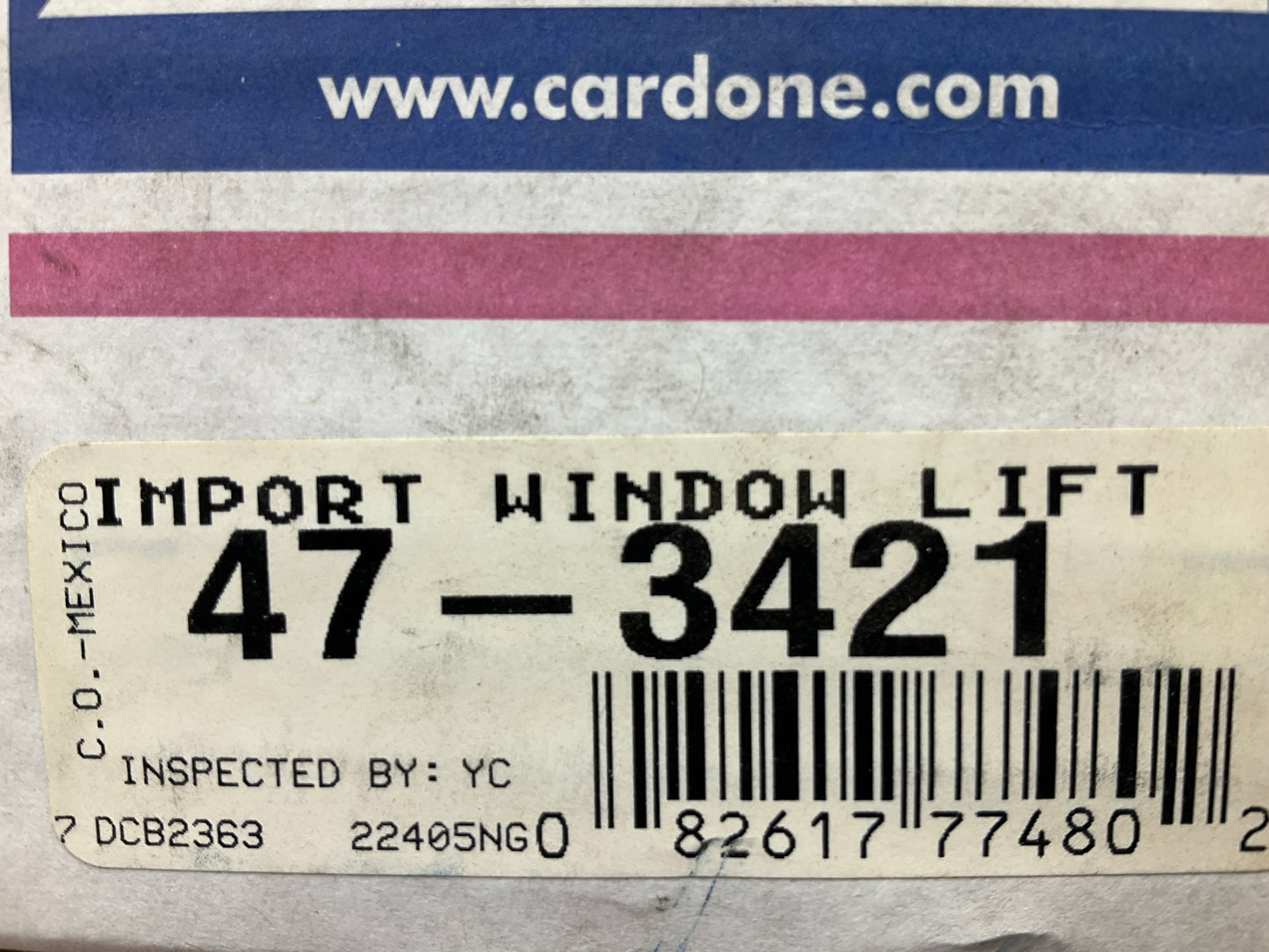 REMAN. Cardone 47-3421 Front Right Power Window Motor 2006 Mercedes-Benz S350
