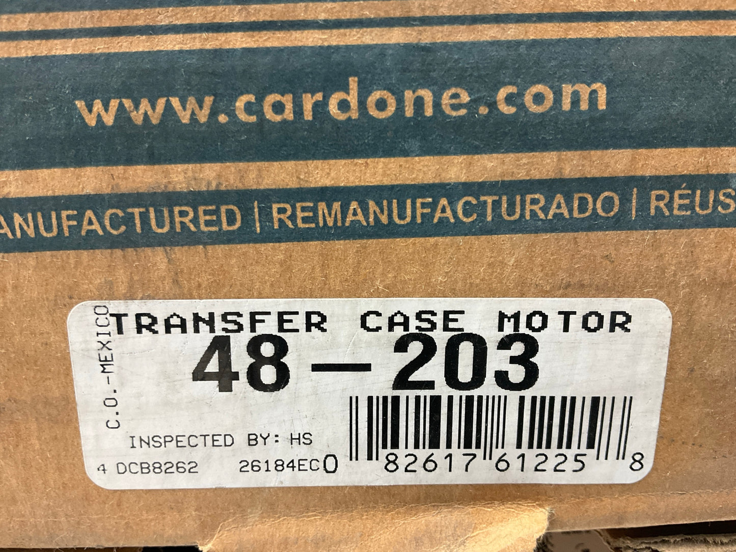 Reman. Cardone 48-203 Transfer Case Shift Motor - 1987-1990 Ford Bronco BW1356