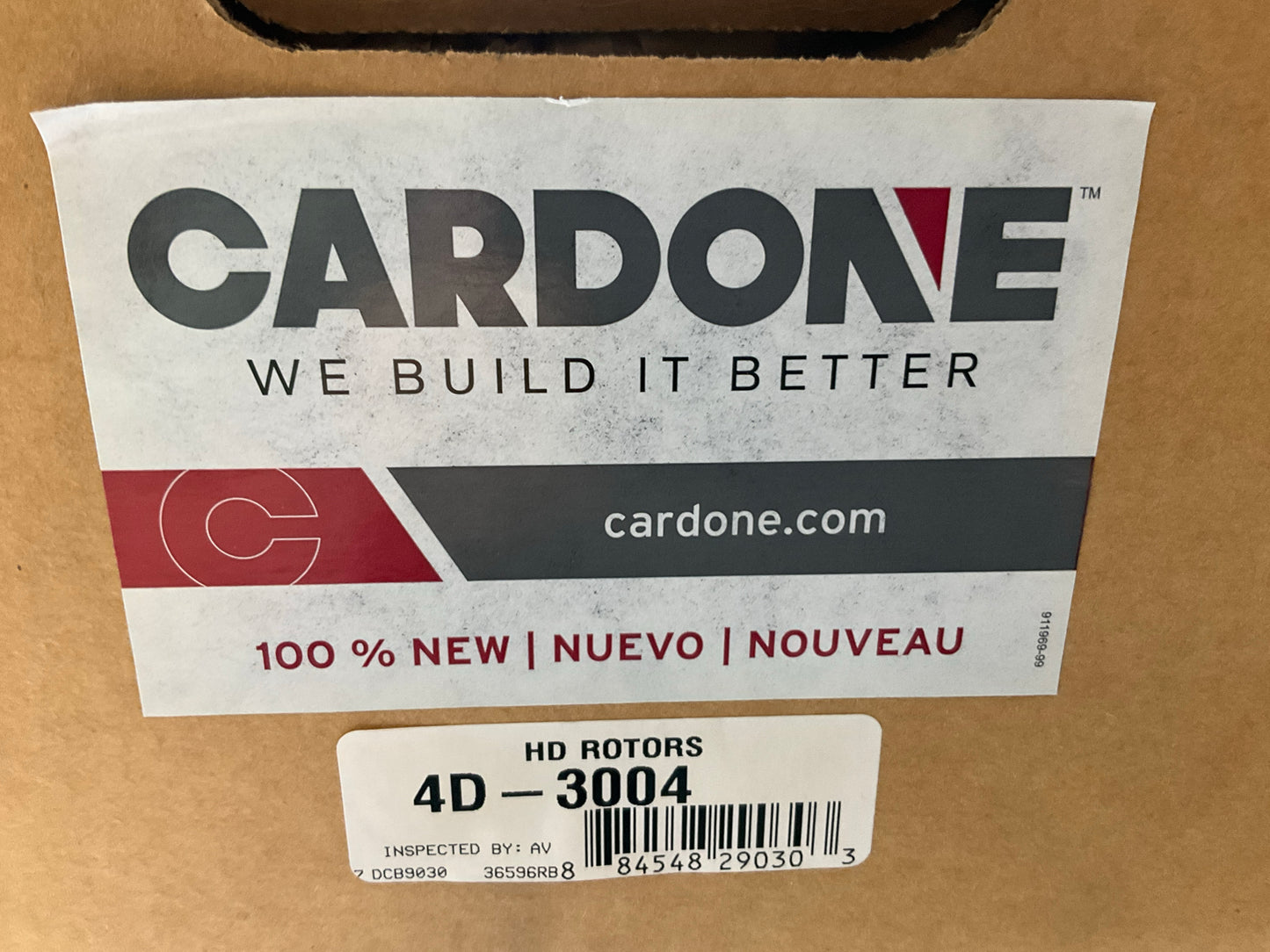 (2) Cardone 4D3004 1.5'' U-Type Hat Brake Rotor For Holland P89 Air Disc Brake