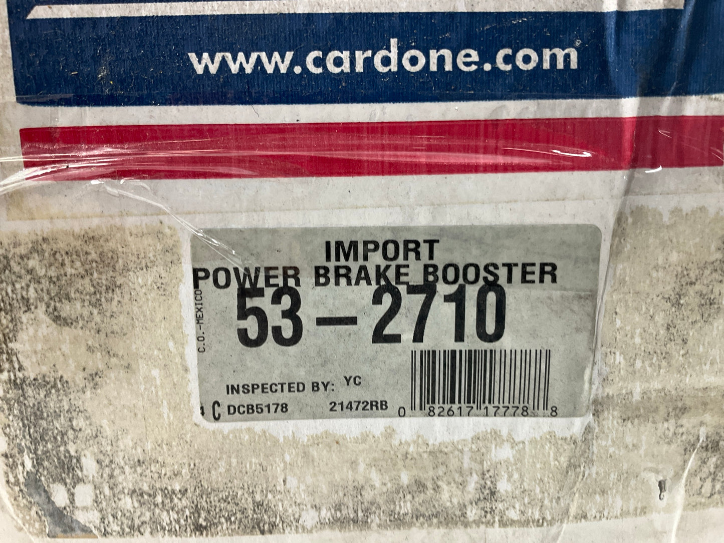 REMAN. Cardone 53-2710 Power Brake Booster