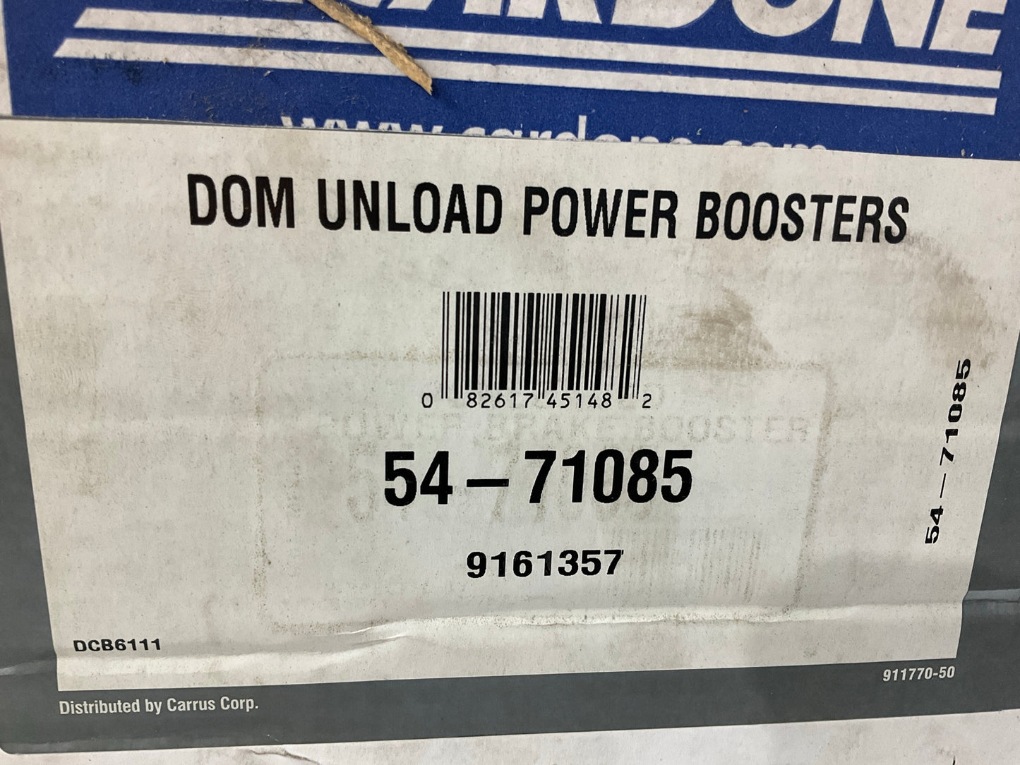 REMAN. Cardone 54-71085 Power Brake Booster
