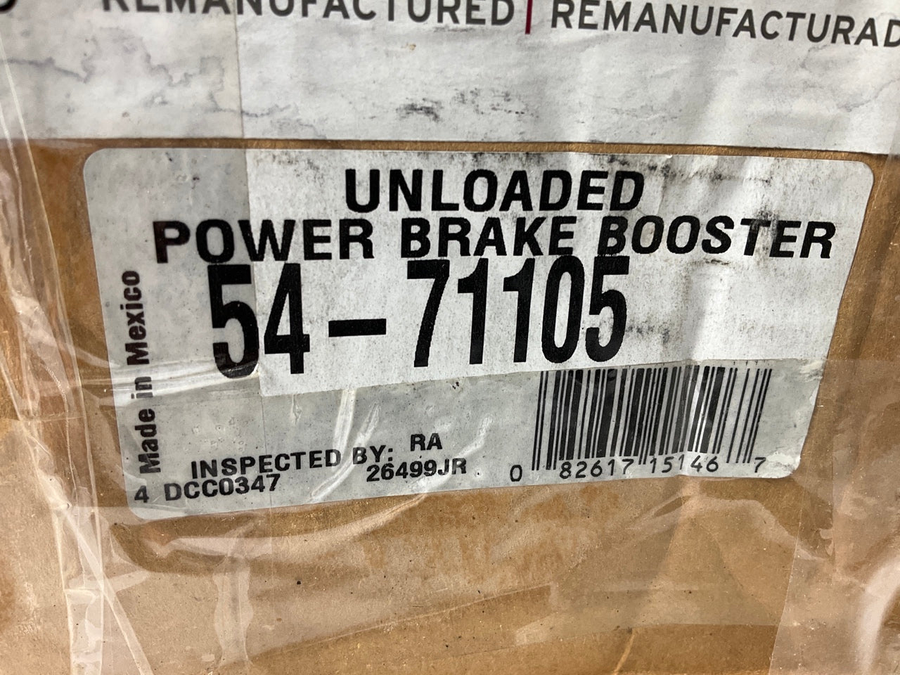 REMAN. Cardone 54-71105 Power Brake Booster 1967-1972 Chevelle, El Camino