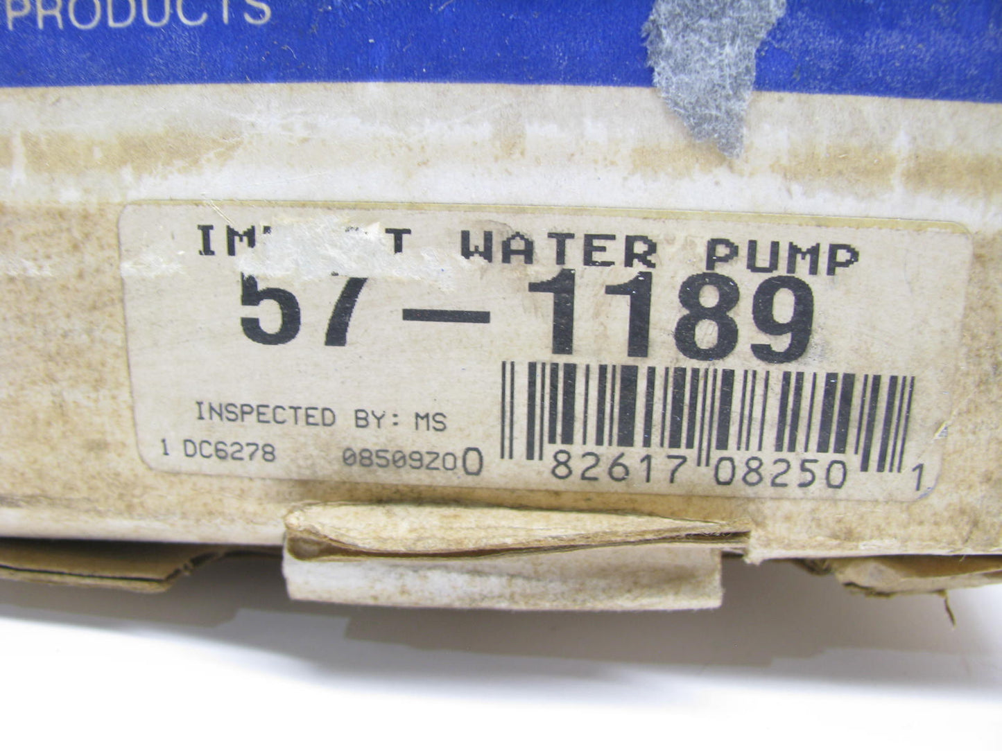 REMAN. Cardone 57-1189 Water Pump For 1988-1991 Subaru XT