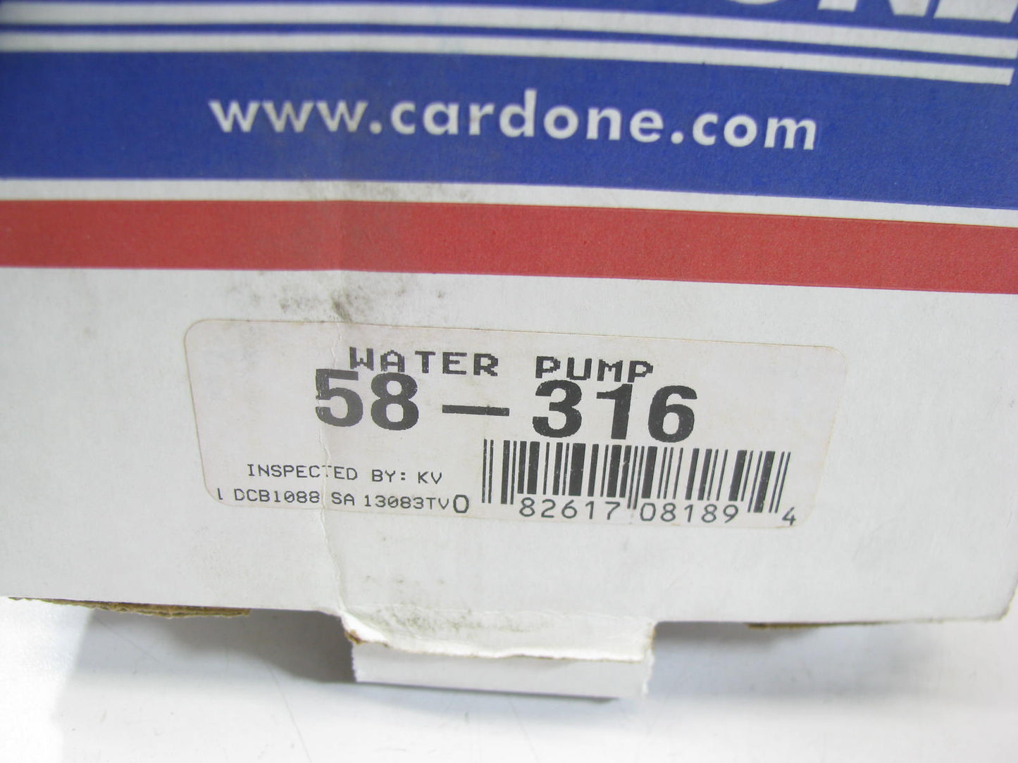 Cardone 58-316 Reman Water Pump For 1987-1993 Chevrolet GMC 2.5L-L4