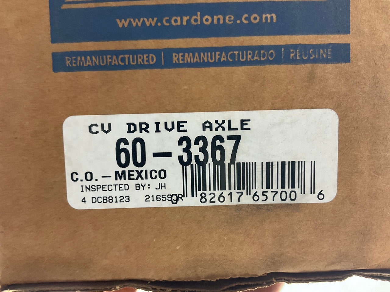 REMAN. Cardone 60-3367 Front Left CV Axle For 2001-04 Hyundai Santa Fe AUTOMATIC