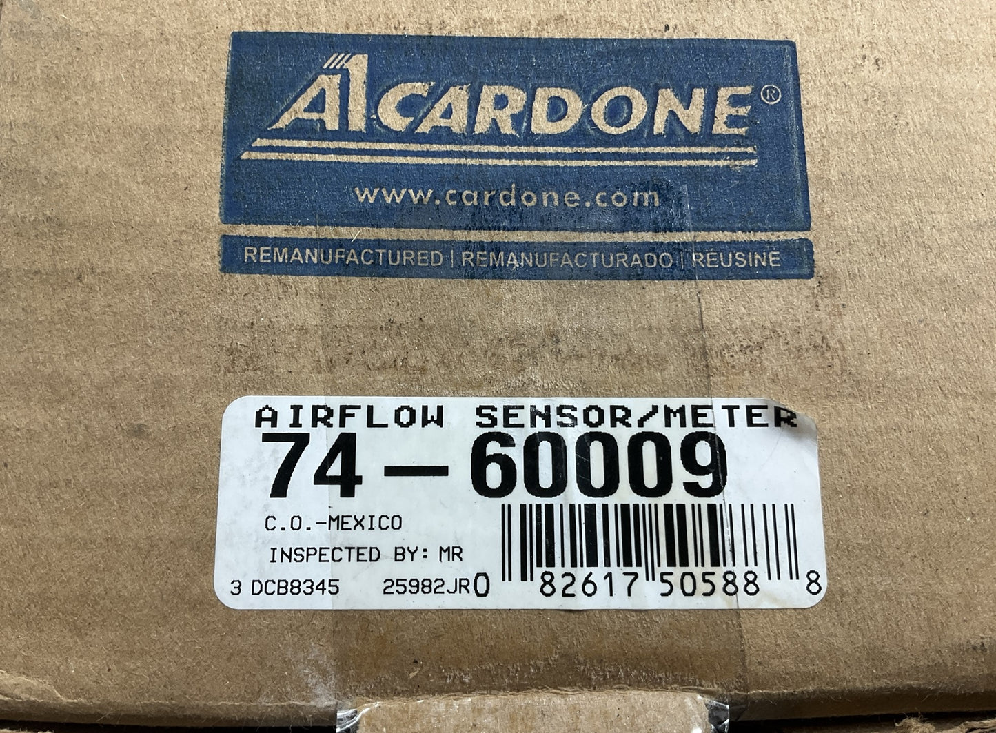 REMAN. Cardone 74-60009 MAF Mass Air Flow Sensor