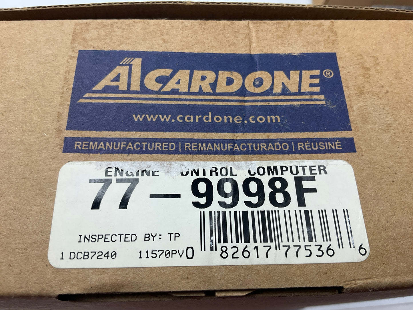 REMAN. Cardone 77-9998F Engine Control Module (ECM)