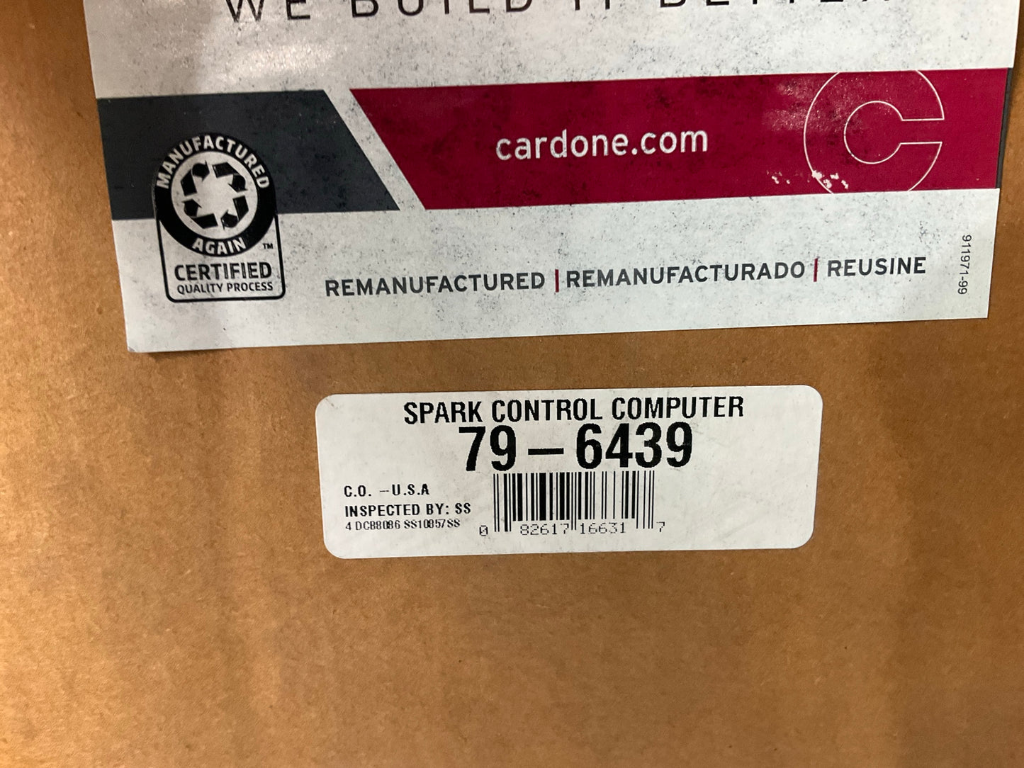 REMAN Cardone 79-6439 Engine Computer Control Module (ECM), For Manual Trans
