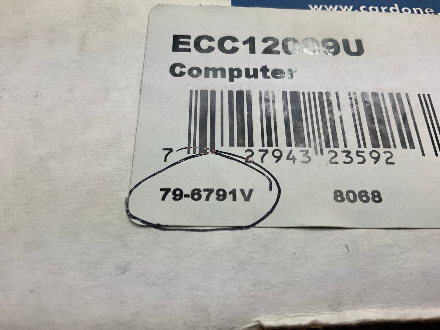 REMAN. Cardone 79-6791V Engine Control Module (ECM) For 2002 Stratus 2.4L-L4
