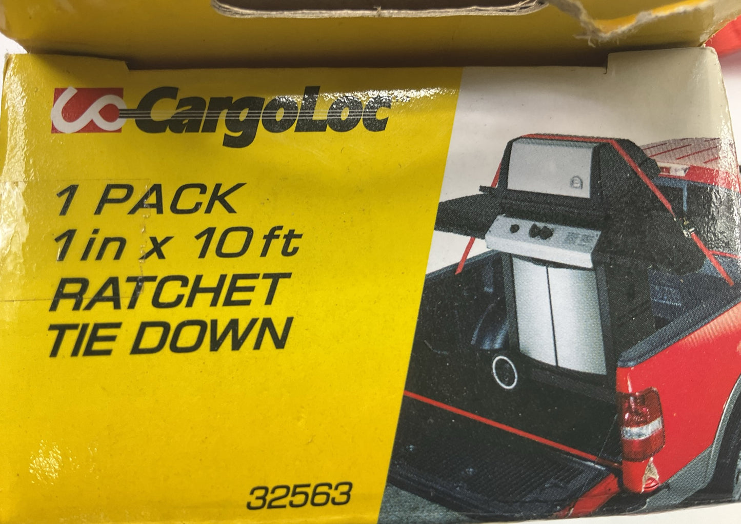 Set Of (4) Cargoloc 32563 Ratchet Tie Down Straps - 10' X 1000 Lbs With S-Hook