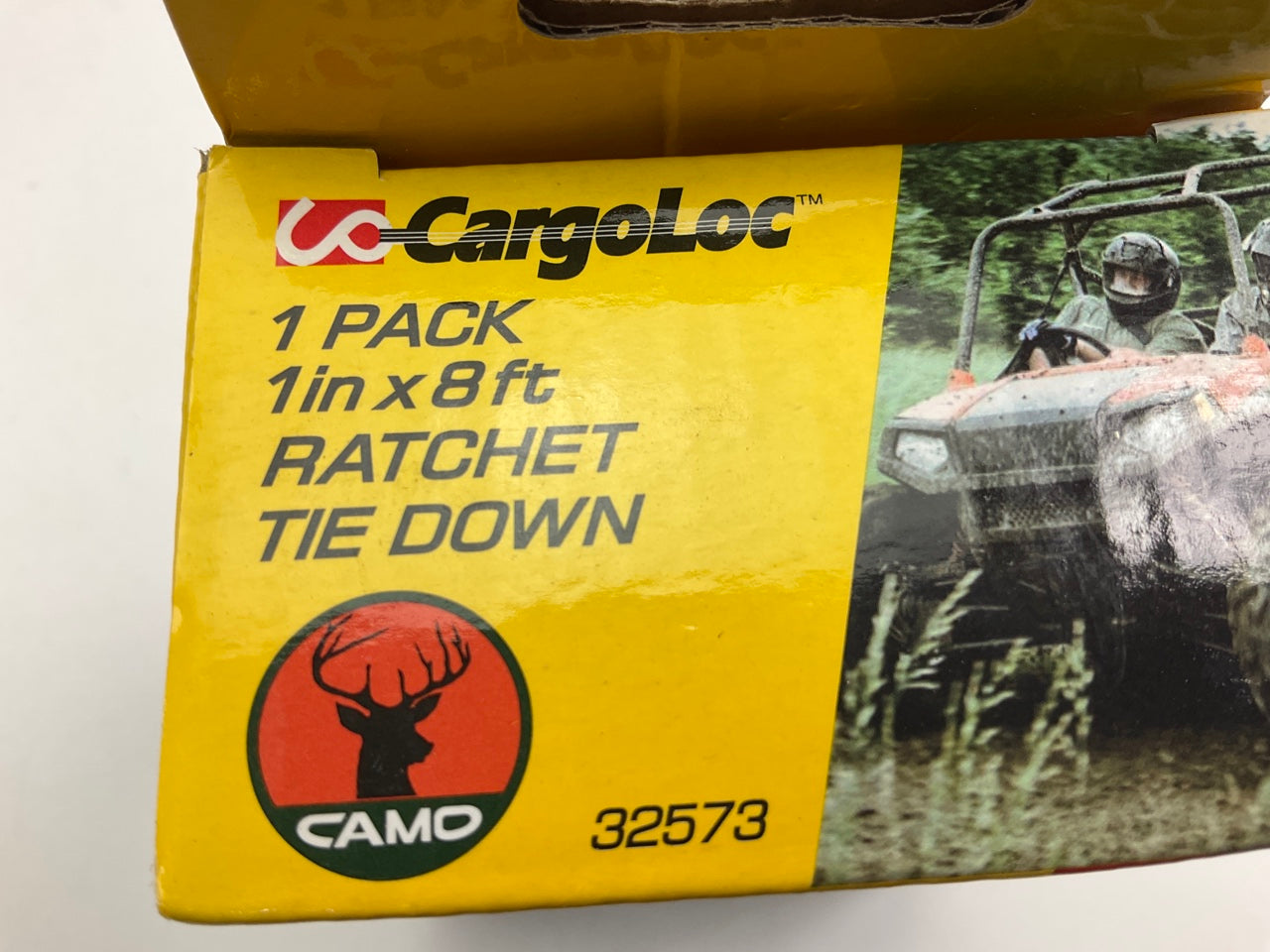 Cargoloc 32573 8' Ratchet Tie Down Straps W/ Coated S Hooks - 1000lbs