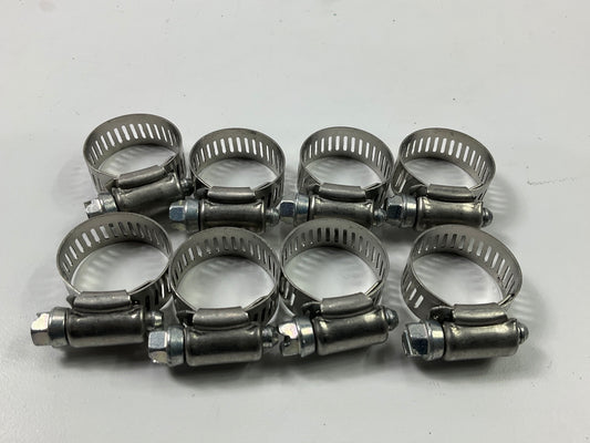 (x8) Carquest 1010CHC Hose Clamps 3/8'' - 5/8'' Hose, 1/2'' - 3/4'' Pipe
