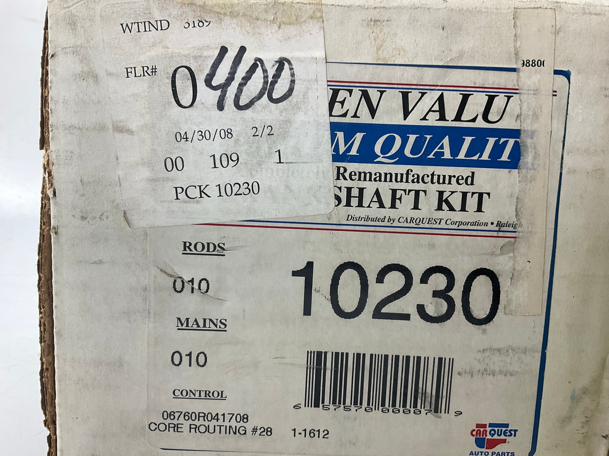 Carquest 10230 0.010''/0.010'' Crankshaft Kit W/ Bearings - Buick 3.8L FWD 3800 V6