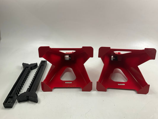 Carquest 6 Ton Heavy Duty Steel Jack Stands Pair Ratchet Type 15.75''-24'' Height