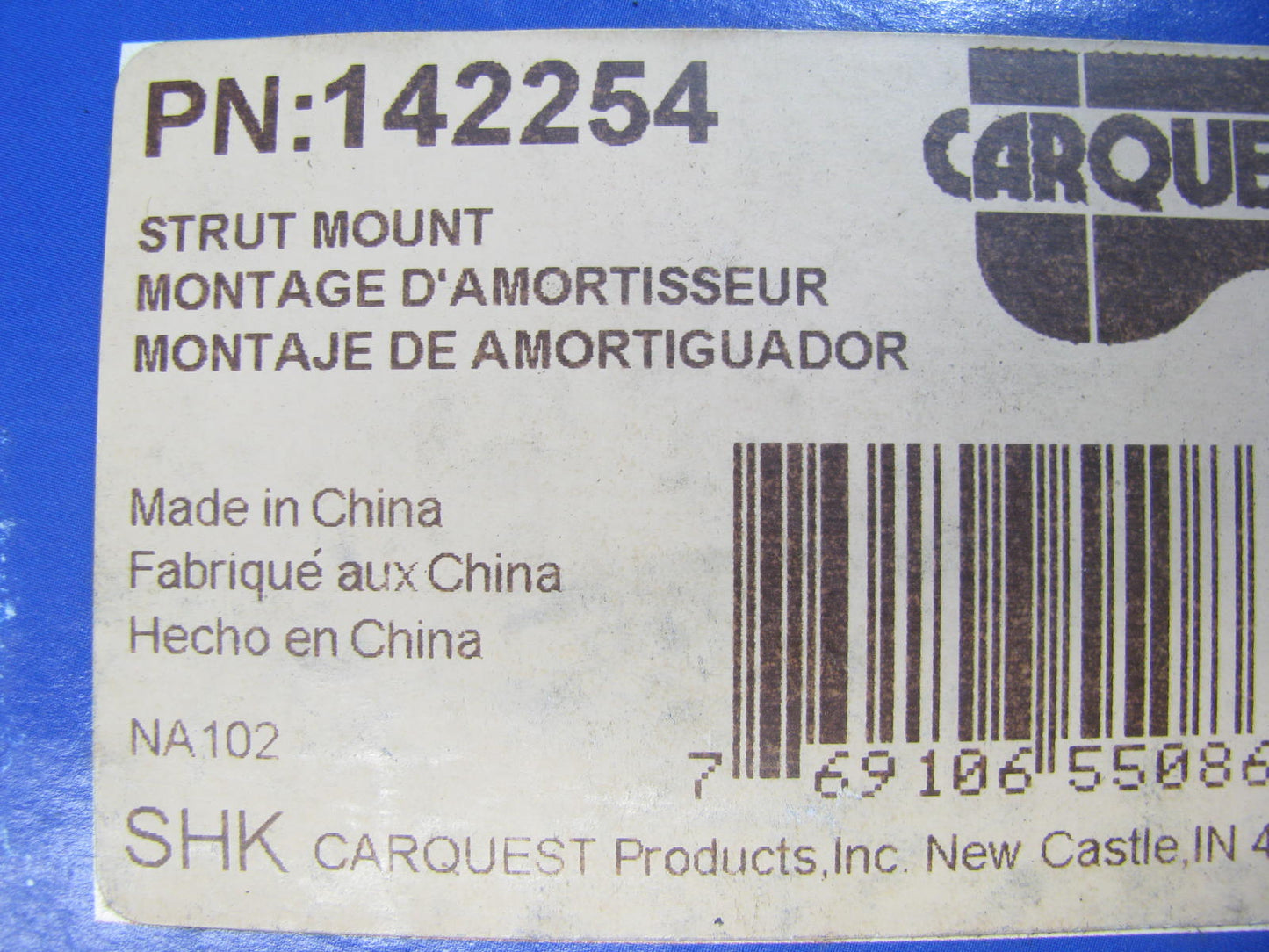 (2) Carquest 142254 Suspension Strut Mount - Rear