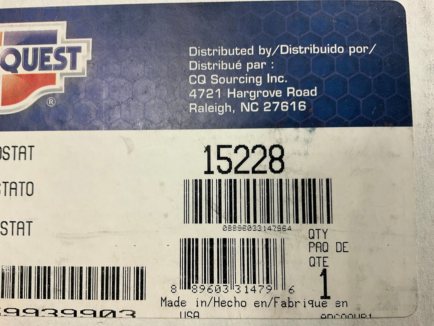 Carquest 15228 Heavy Duty Engine Coolant Thermostat, 180 Degree