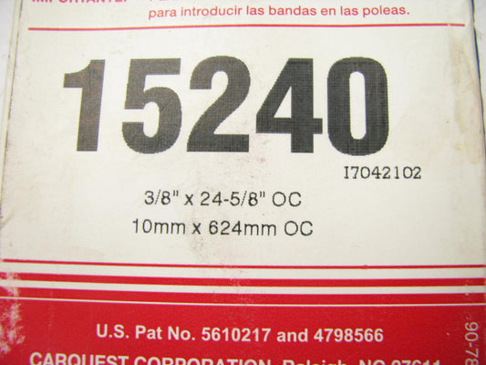 Carquest 15240 Accessory Drive Belt - 0.44'' X 24.00'' - 36 Degree