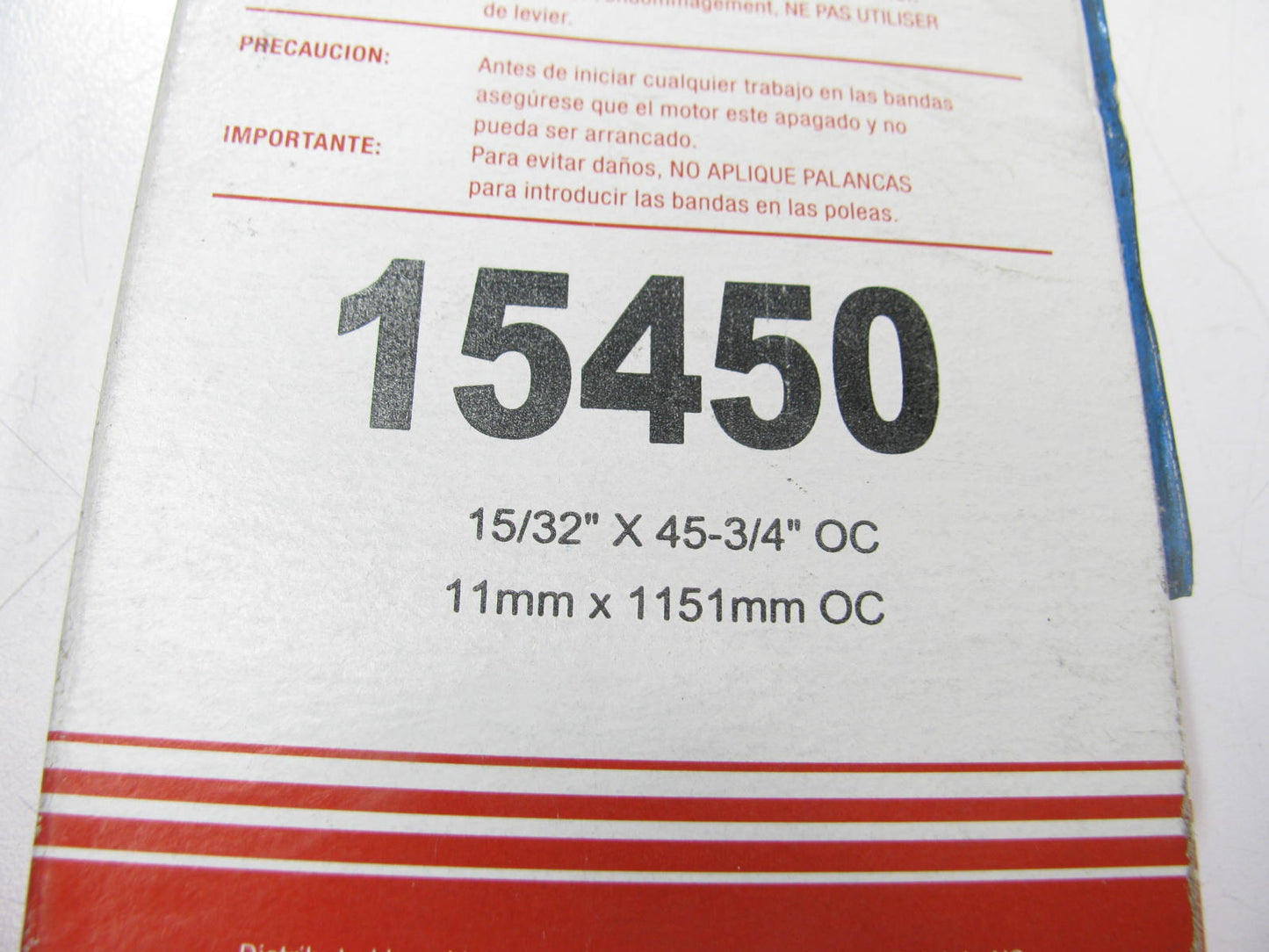 Carquest 15450 Accessory Drive Belt - 0.44'' X 45.00'' - 36 Degree