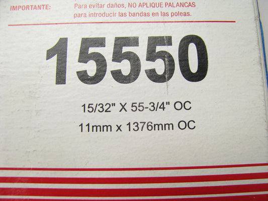 Carquest 15550 Accessory Drive Belt - 0.44'' X 54.50'' - 36 Degree