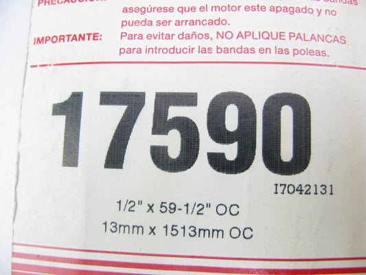 Carquest 17590 Accessory Drive Belt - 0.53'' X 59.00'' - 36 Degree