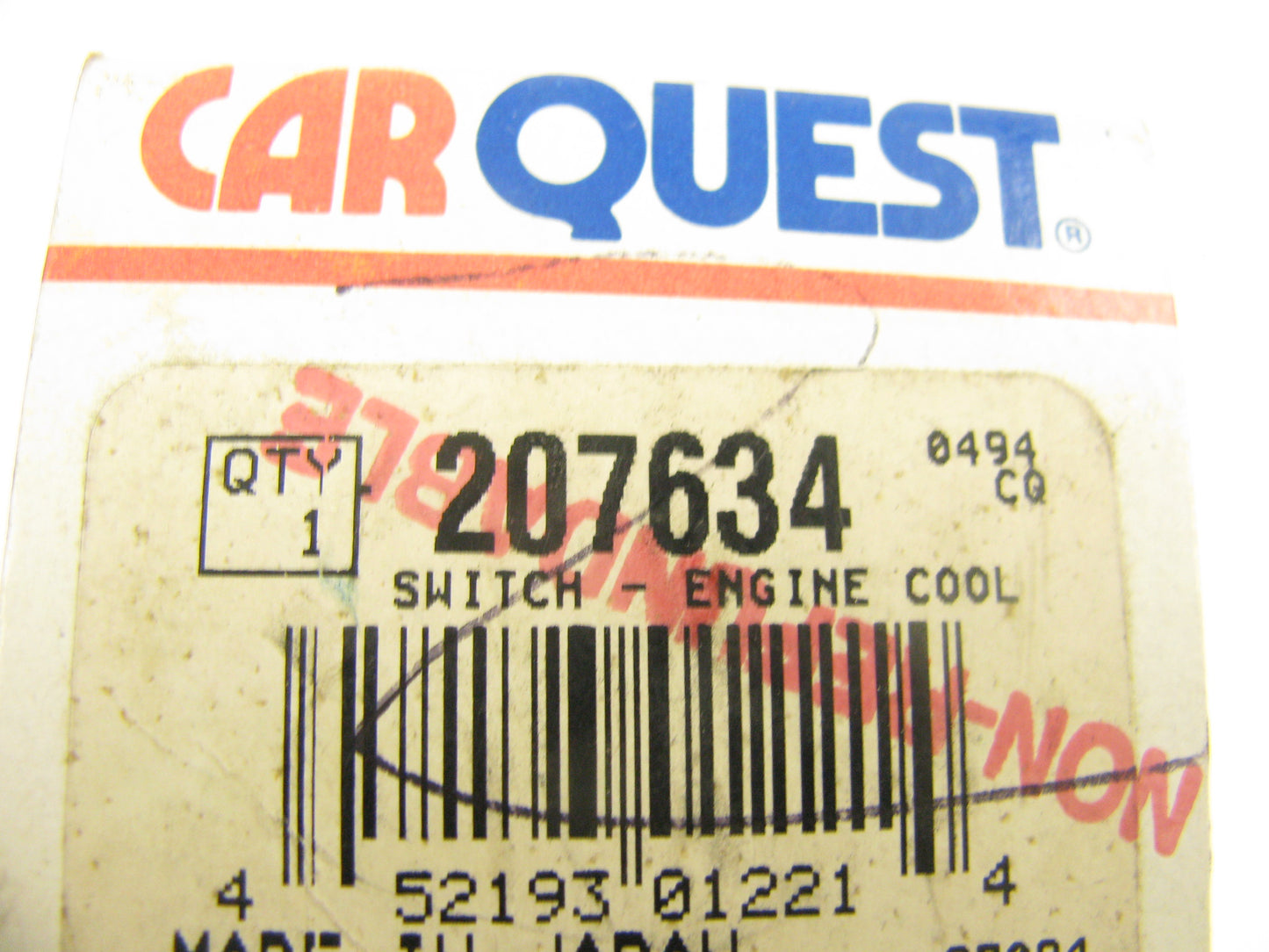 Carquest 207634 Engine Cooling Fan Switch Sensor Sender