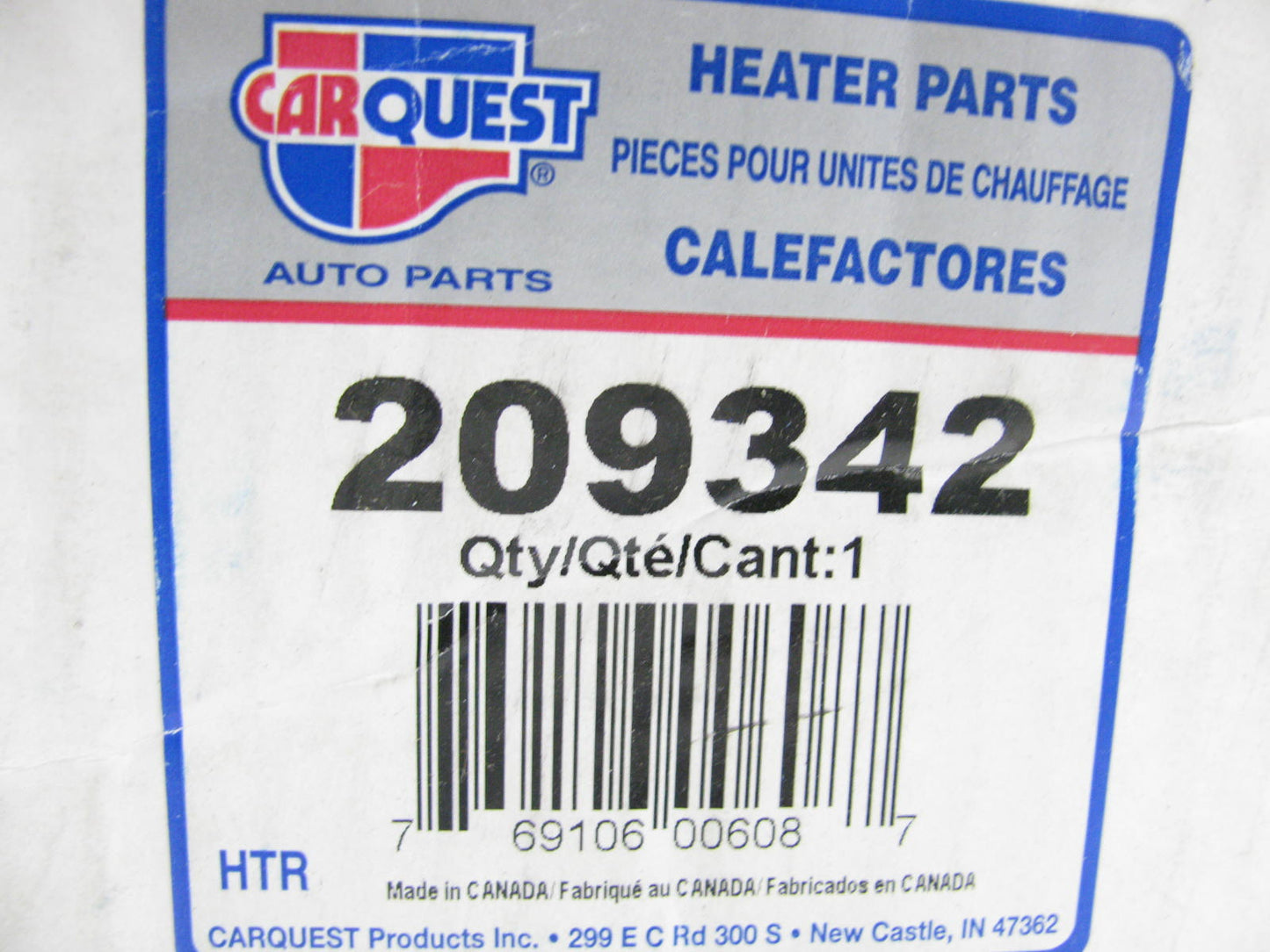 Carquest 209342 Hvac Blower Motor For 1994-2001 Ram 1500, 2500 , 3500