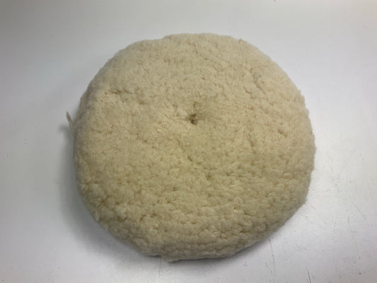 Carquest 21183 Double Sided 8'' Compounding & Buffing Wool Pad, 100% Sheeps Wool