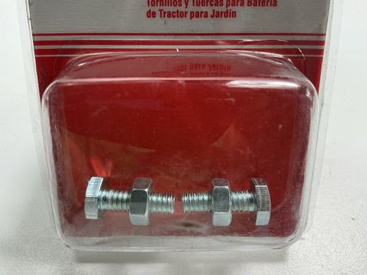 (2) Carquest 22117 Battery Bolts & Nuts For Garden Tractor Batteries