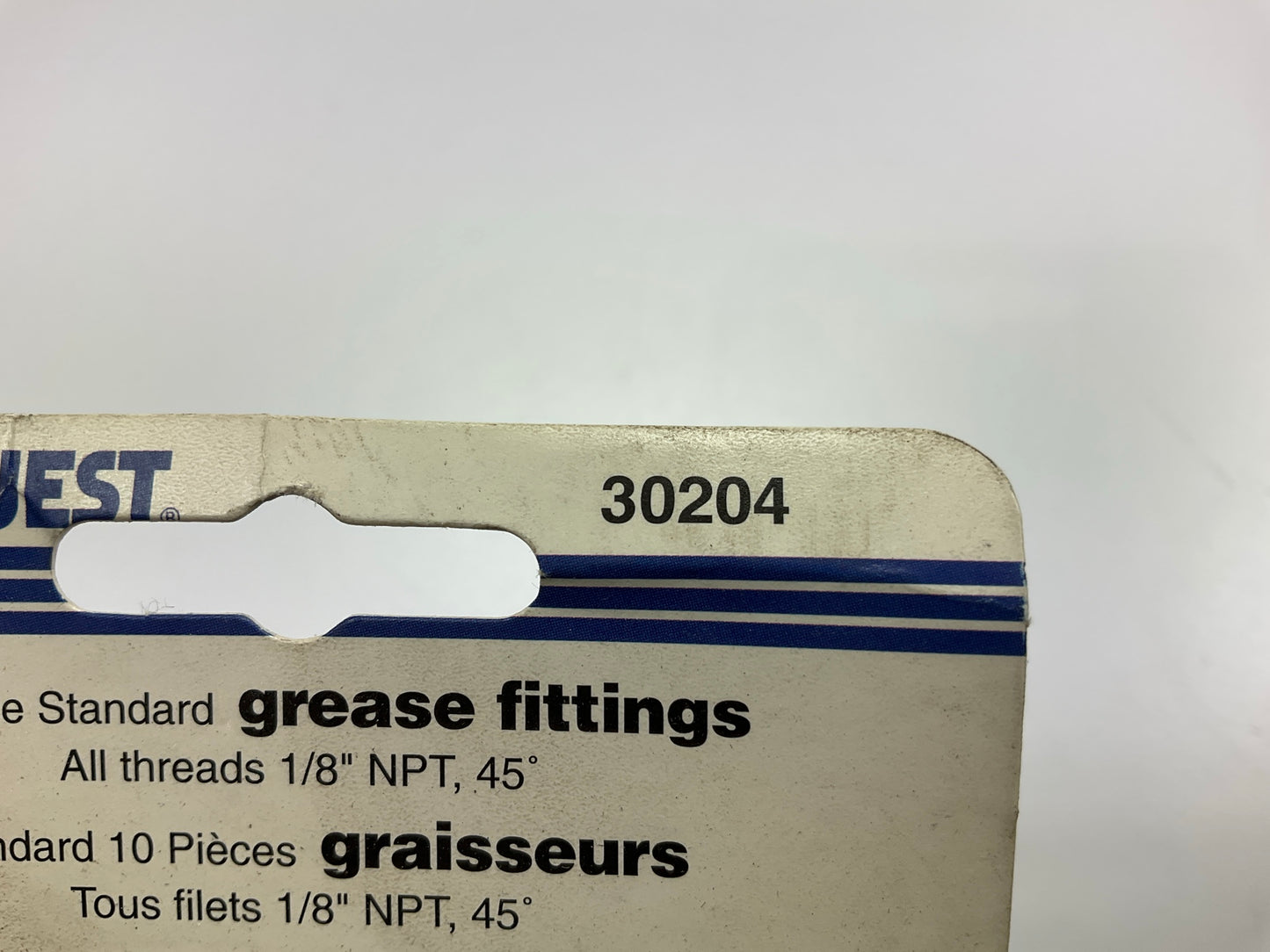10 Pieces - Carquest 30204 Standard Grease Fittings, 1/8'' NPT 45 Degree