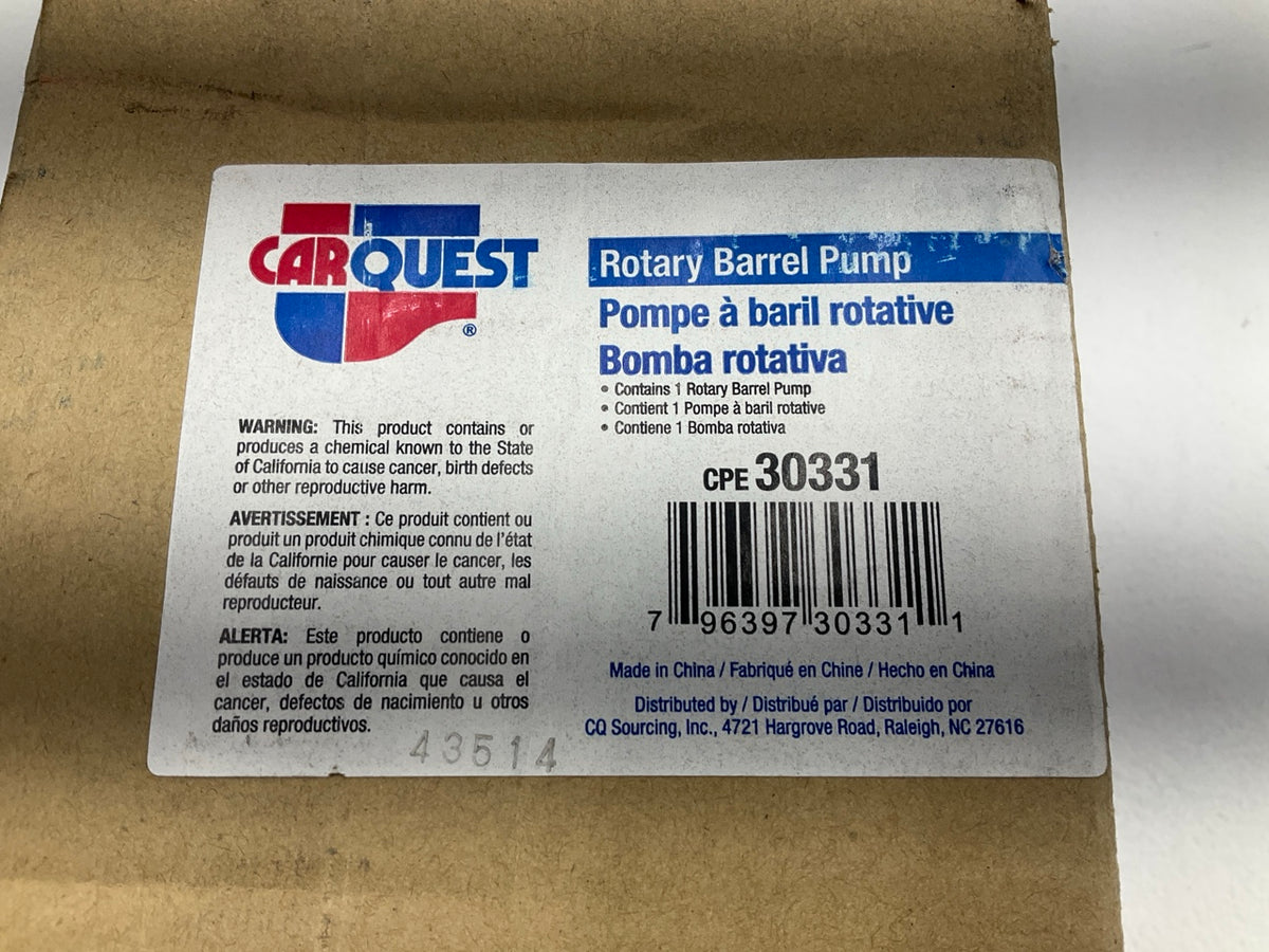 CARQUEST 30331 Heavy Duty Rotary Barrel Pump For 55 Gallon Drum