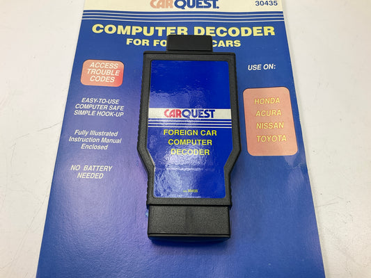 Carquest 30435 Diagnostic Code Scanner Computer Decoder OBD I - Toyota, Honda
