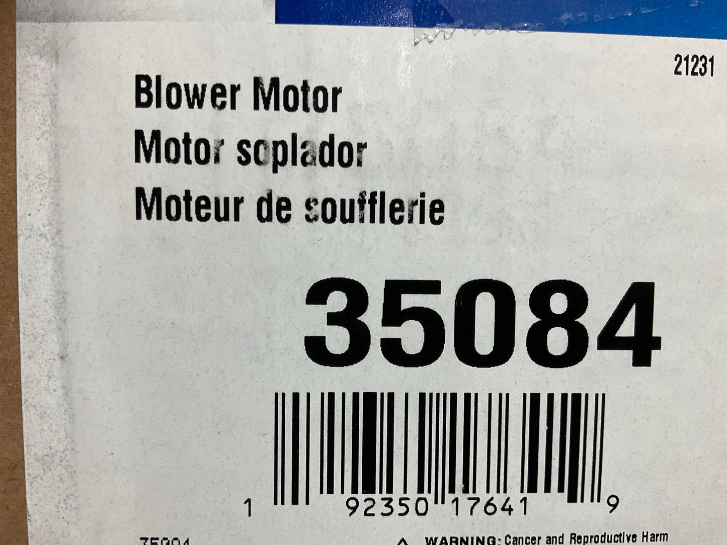 Carquest 35084 Front Blower Motor With Wheel