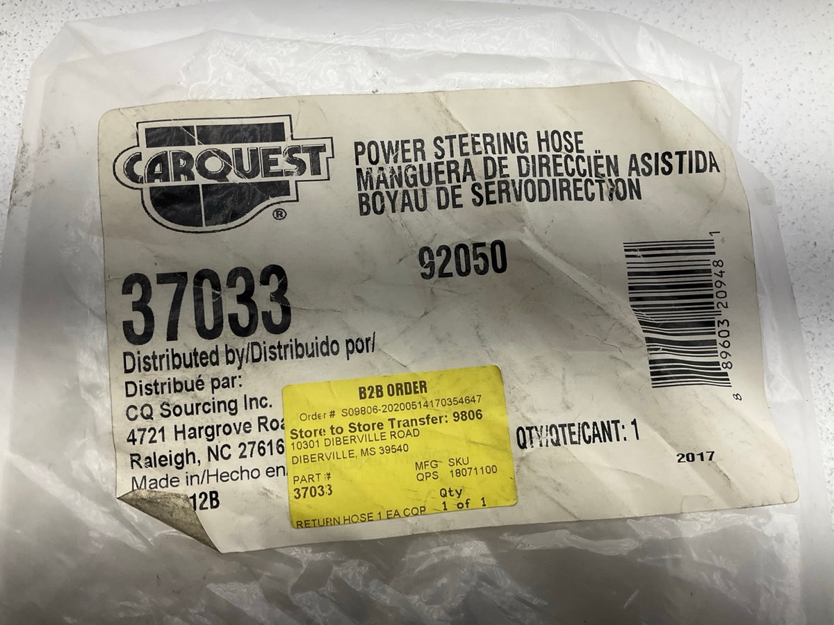 Carquest 37033 Power Steering Return Line Hose